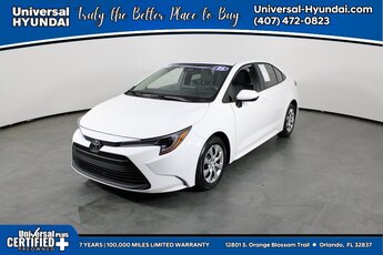 2025 Ice Cap Toyota Corolla LE Sedan 2.0L I4 DOHC 16V Engine 4 Door FWD Automatic (CVT)
