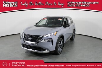 2023 Boulder Gray Pearl/Super Black Nissan Rogue Platinum FWD 1.5L I3 Turbocharged DOHC 12V LEV3-ULEV50 201hp Engine SUV