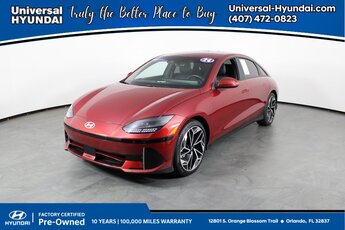 2024 Ultimate Red Hyundai IONIQ 6 SEL RWD Automatic Electric Motor Engine Sedan