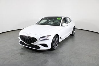 2025 Uyuni White Genesis G70 3.3T Sport Advanced 3.3L V6 DGI DOHC 24V Engine Automatic 4 Door