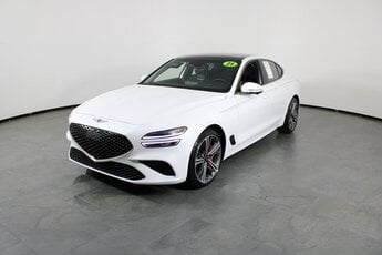 2025 Alta White Genesis G70 3.3T Sport Advanced Automatic 4 Door RWD Sedan 3.3L V6 DGI DOHC 24V Engine